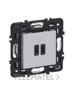 BA.CAR.DBL.USB VALENA NEXT C+C,30W,2 MOD