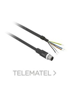 CONECTOR MACHO M12 1m