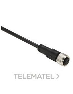 CABLE FUENTE M12 CON 2 CONTACTOS 10m