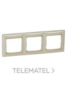 VL-PLACA 3ELE HOR MARFIL/ORO