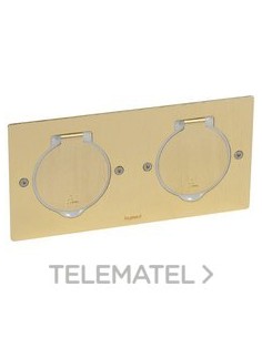 CAJA IP44 RECTANGU 2X2M BRONCE