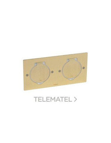 CAJA IP44 RECTANGU 2X2M BRONCE