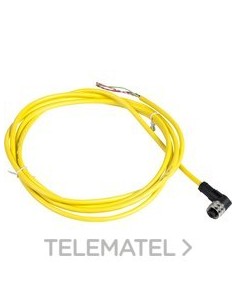 CONECTOR CABLE PVC HEMBRA 1/2" 3pin 2m