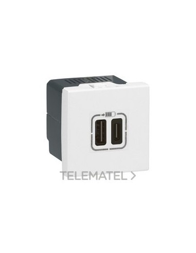 MO-BASE USB C+C 3A 15W 2M BL