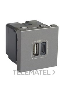 MO-BASE USB A+C 3A 15W 2M AL