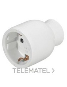 BASE 2P+T PVC BLANCA