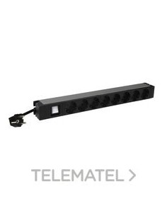 PDU 19" 8 SCHUKO C/LUMINOSO