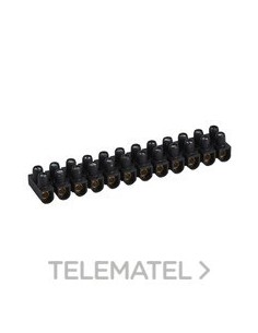 REGLETA NYLBLOC 6MM2 NEGRA