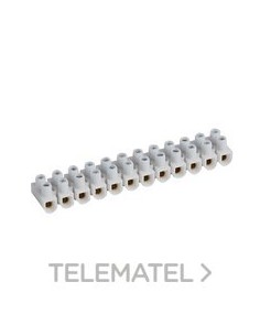 REGLETA NYLBLOC 6MM2 BLANCA