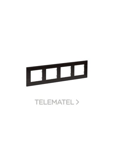 NS-PLACA 4ELE MADERA OSCURA