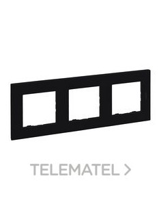 NS-PLACA 3ELE NEGRO MATE