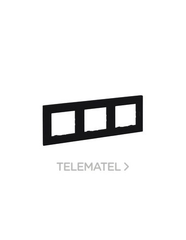 NS-PLACA 3ELE NEGRO MATE