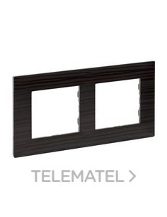 NS-PLACA 2ELE MADERA OSCURA