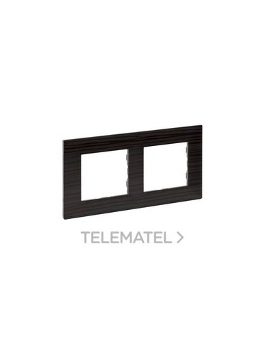 NS-PLACA 2ELE MADERA OSCURA