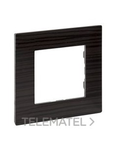 NS-PLACA 1ELE MADERA OSCURA