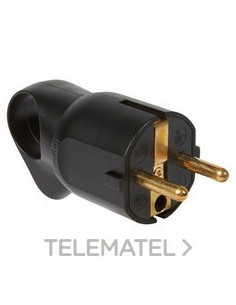 CLAVIJA 2P+T C/TIRADOR NEGRA