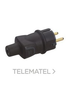 CLAVIJA 2P+T 16A CAUCHO GSB
