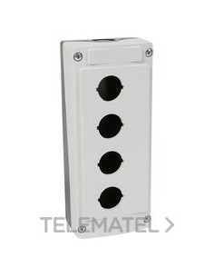 BOITIER VIDE 4 TROUS GRIS