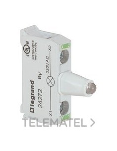 BLOC LUM LED VERDE 230V P/CX