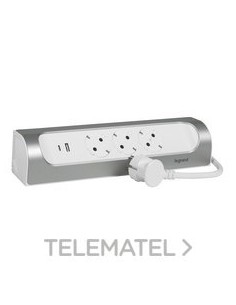 BMÚLT COR ANG 3X2P+T USB 1M BL