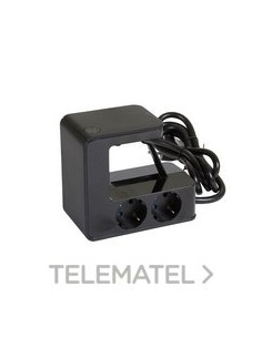 UPOWER 4X2P+T 2USB 1,5M NEGRO