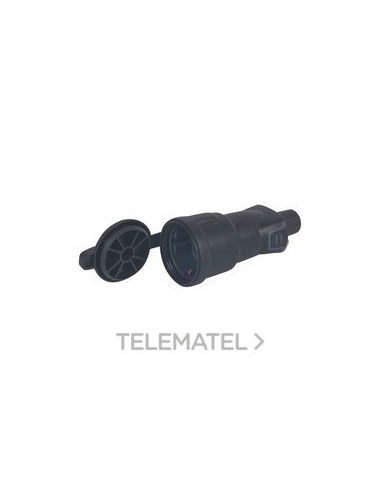 BASE MOVIL 2P+T CAUCHONEG IP44