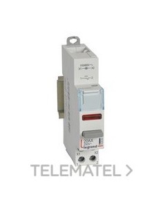 PULSADOR NC + LED ROJO 1MOD