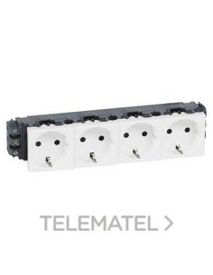 TOMA 4x2P + TT LATERAL MOSAIC-II BLANCO