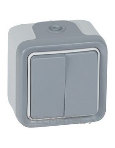 PL-MBL SUP CONM DOBLE 10A GRIS