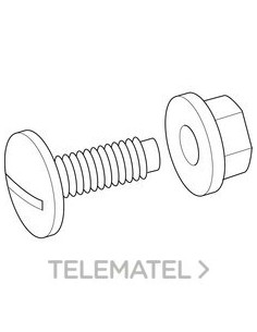 02B OMEGA-TORNILLO PVC M8X20