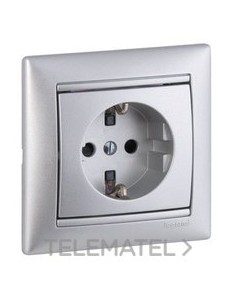 VL-BASE 2P+T 16A TORN ALUM