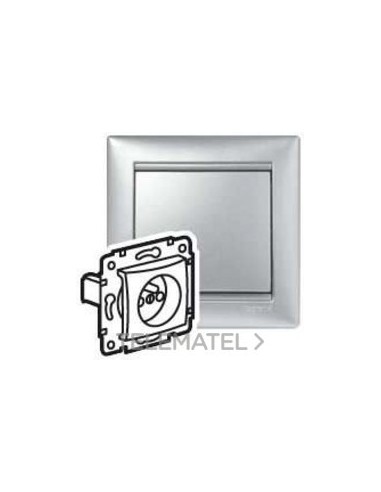 VL-BASE FR 2P+T 16A TORN ALUM