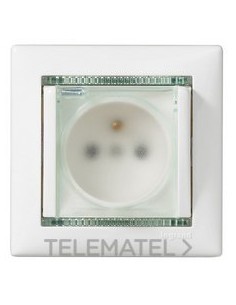 VL-BASE 2P+T TORN IP44 BLAN