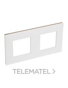 VN-PLACA 2ELE BLANCO/ORO ROSA