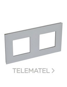 VN-PLACA 2ELE ALUMINIO/CROMO