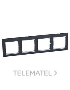 VL-PLACA 4ELE HOR NEGRO/PLATA