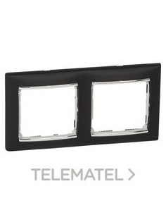 VL-PLACA 2ELE HOR NEGRO/PLATA