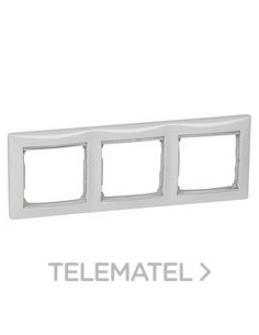 VL-PLACA 3ELE HOR BLANCO/PLATA