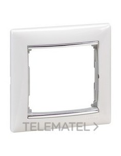 VL-PLACA 1ELE BLANCO/PLATA