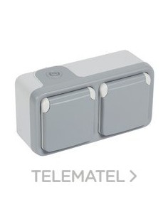 PL-MBL SUP 2X2P+T TOR HOR GRIS