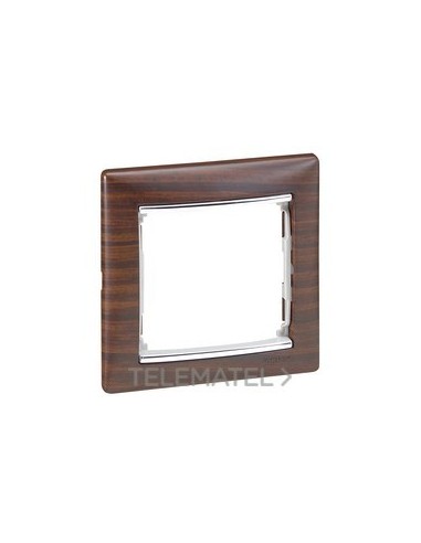 VL-PLACA 1ELE MADERA OSCU