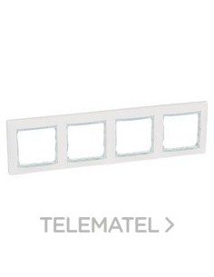 VL-PLACA 4ELE HOR BLAN/CRISTAL