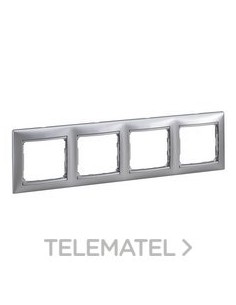 VL-PLACA 4ELE HOR ALUMINIO