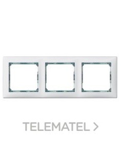 VL-PLACA 3ELE HOR BLAN/CRISTAL