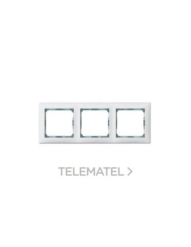 VL-PLACA 3ELE HOR BLAN/CRISTAL