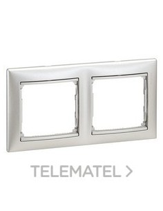 VL-PLACA 2ELE HOR ALUMINIO