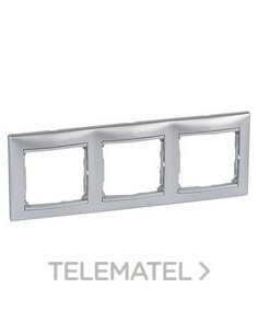 VL-PLACA 3ELE HOR ALUMINIO
