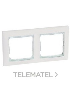 VL-PLACA 2ELE HOR BLAN/CRISTAL