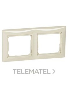 VL-PLACA 2ELE HOR MARFIL