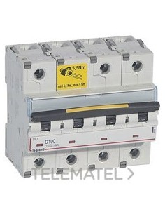 MAGNET DX3 10/16kA D 4P 100A
